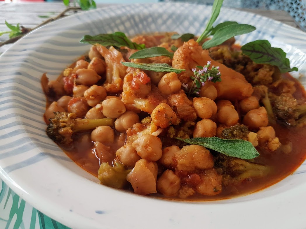 Curry de choux fleur, et de pois chiche - Ça a Leyre bon